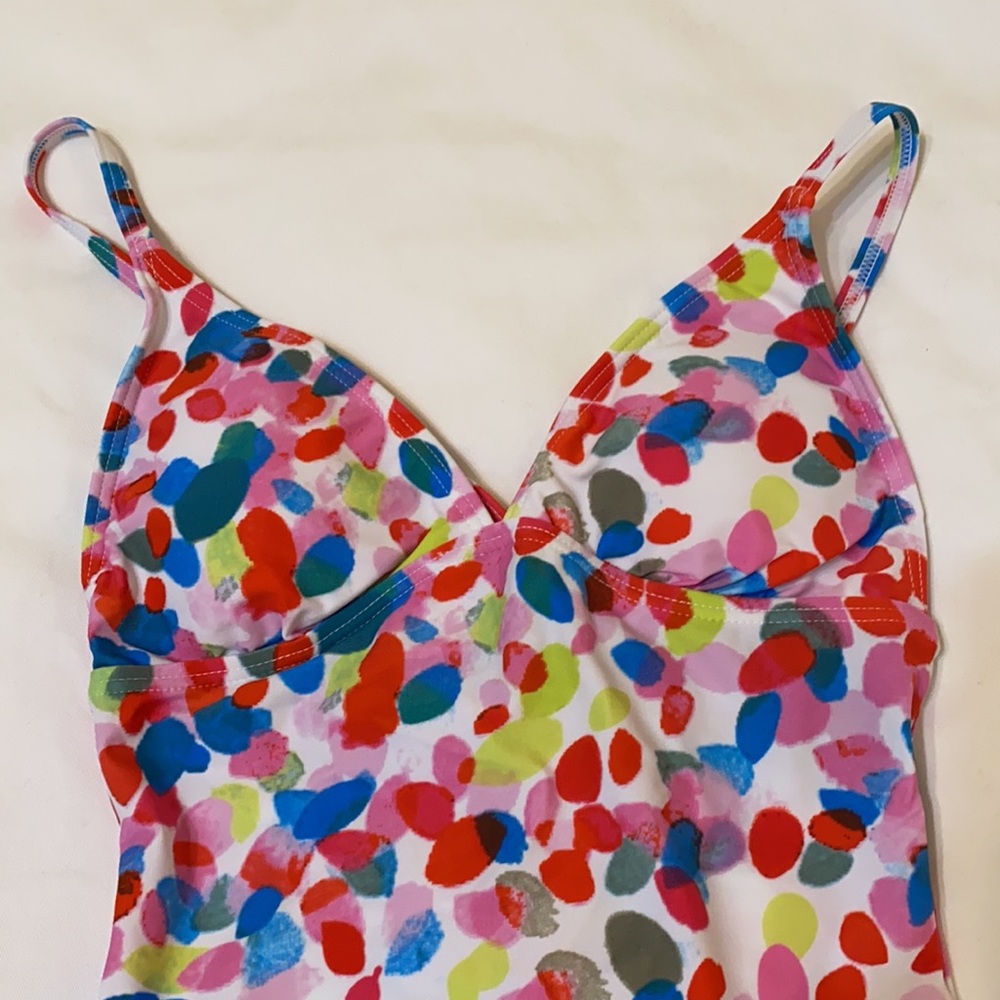 Bawdy Multi-Colored One Piece Swimsuit, XS - Picture 3 of 8